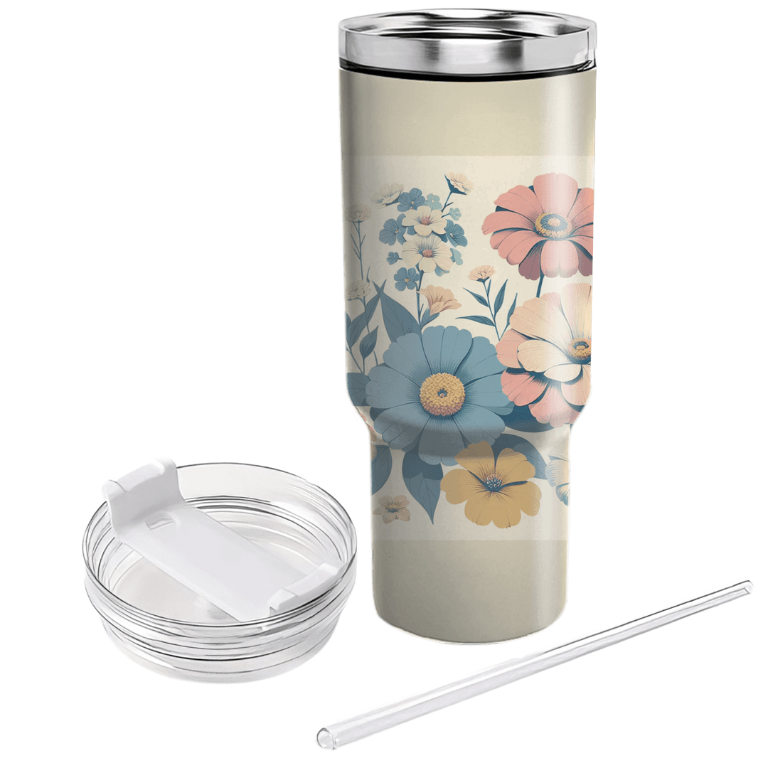 Vintage Floral Harmony  Custom Tumblers