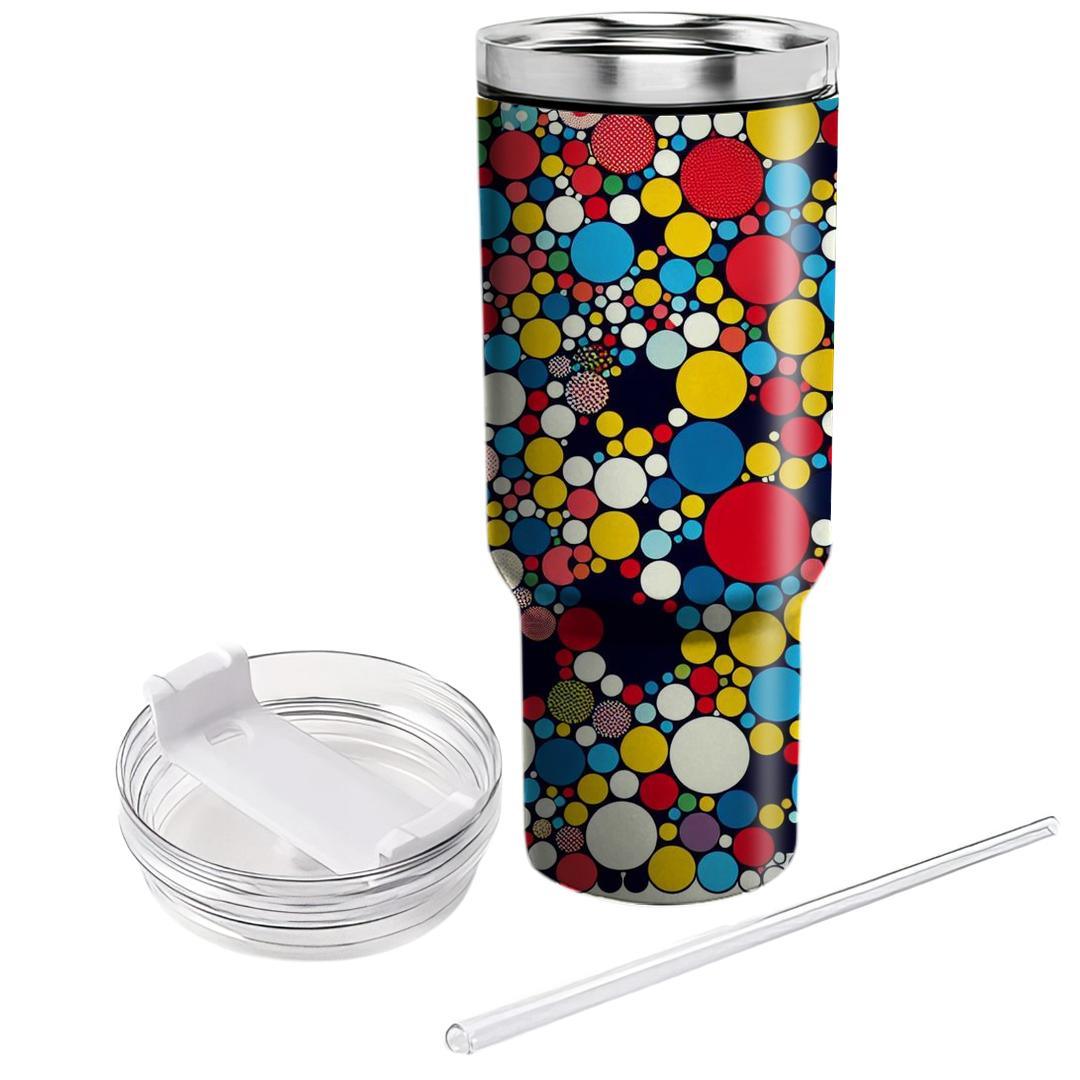 Bold Abstract Dots  Travel Tumblers