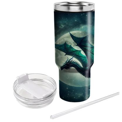 Mystical Dragon Night Sky  Travel Tumblers