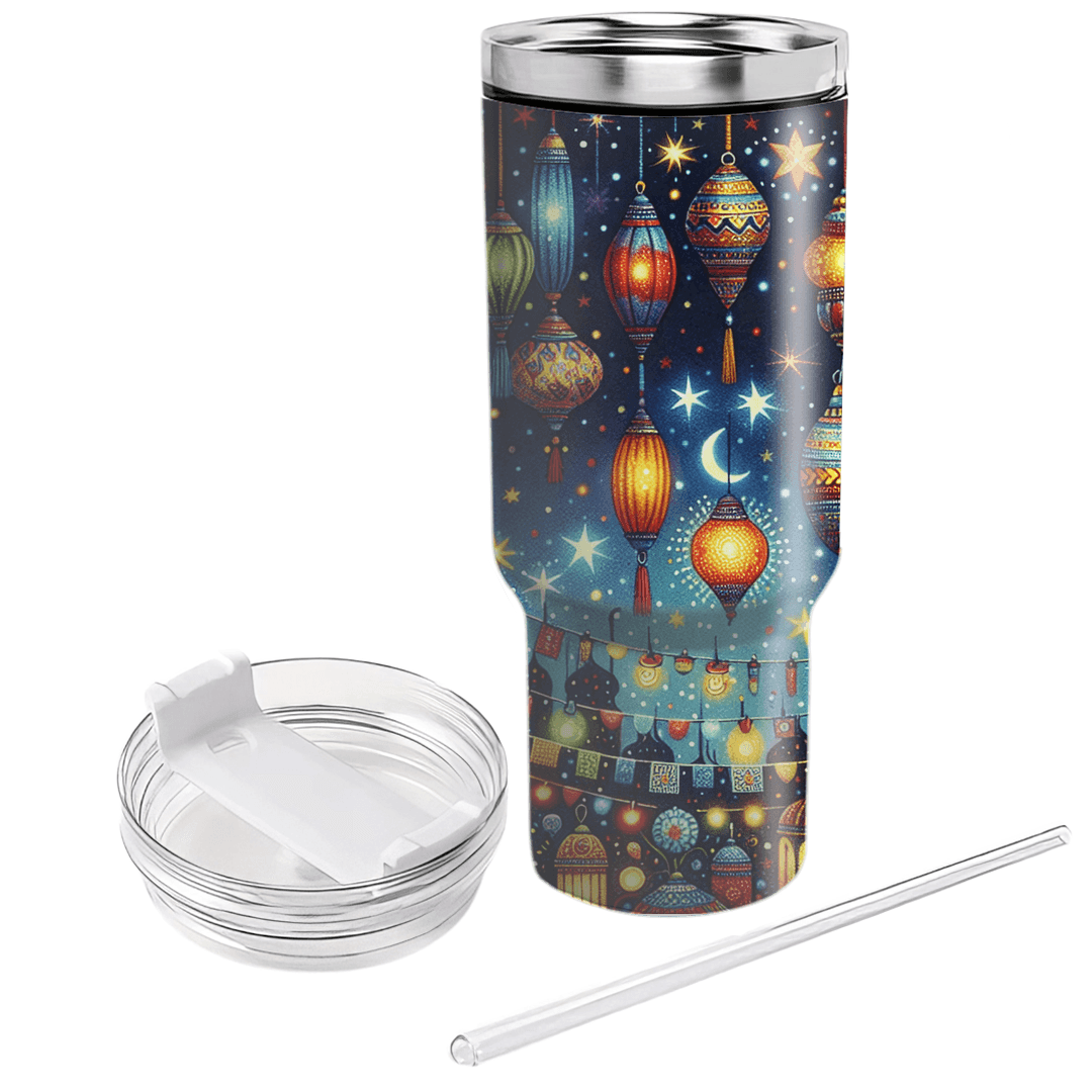 Summer Festival Lights  Personalized Tumblers