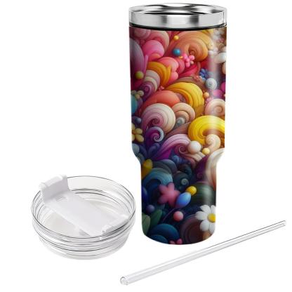 Charming Floral Swirls  Insulated Tumblers