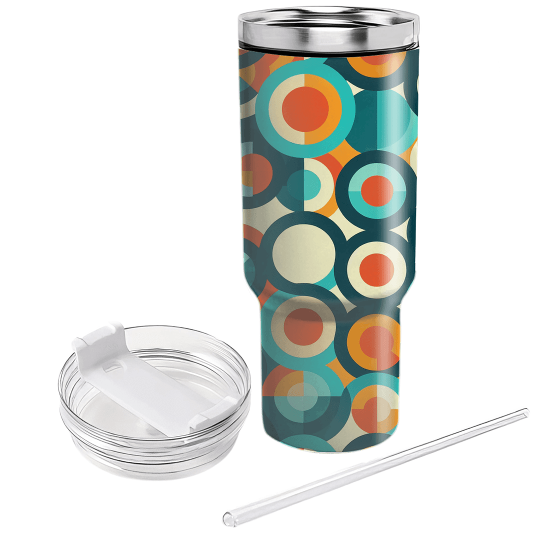 Circular Grid Pattern  Insulated Tumblers