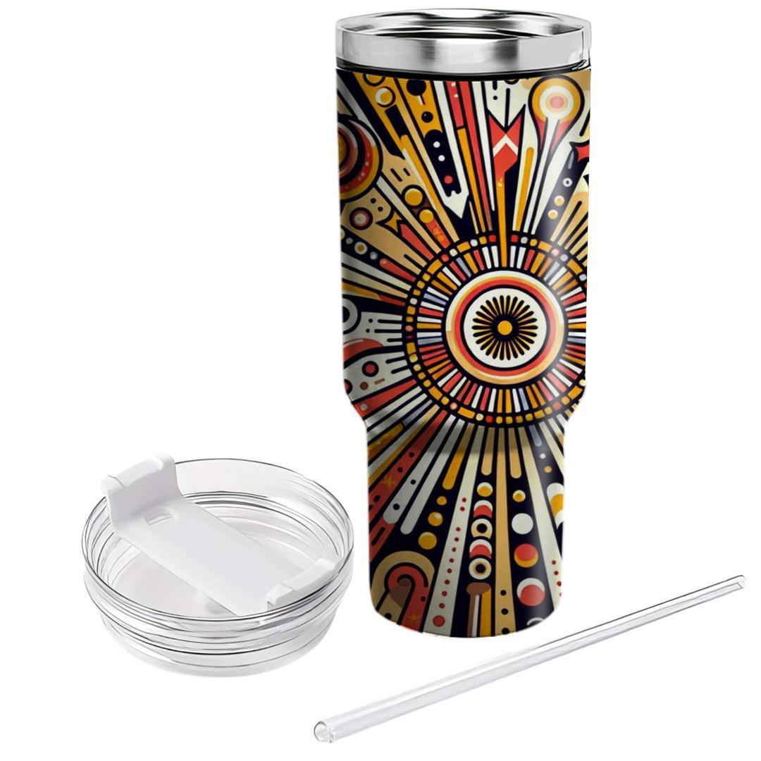 Radiant Retro  Unique Tumblers