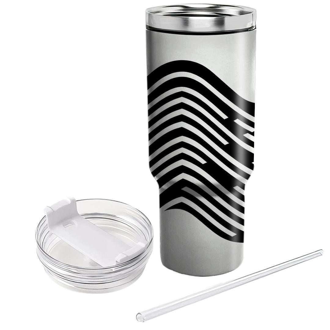 Modern Chevron Wave  Tumblers For Gifts