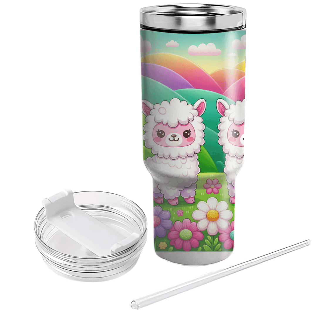 Cute Alpaca Friends  Tumbler Cups