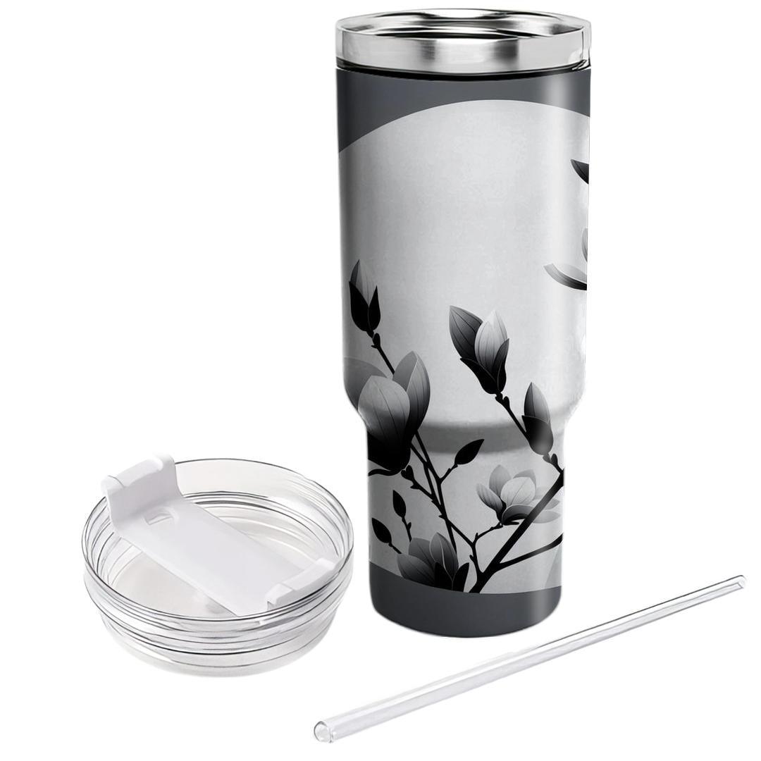 Monochrome Magnolia  Tumblers For Gifts