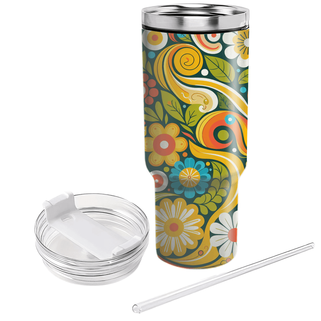  Floral Burst  Custom Tumblers
