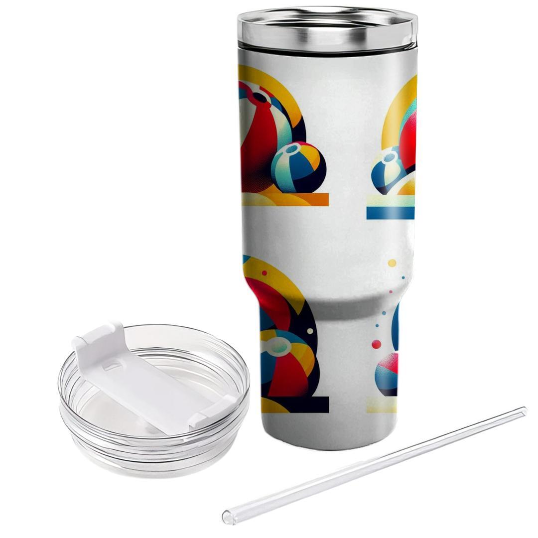 Lively Beach Balls  Tumblers With Lids