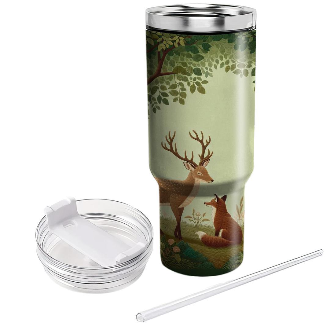Forest Friends Gathering  Tumblers With Lids
