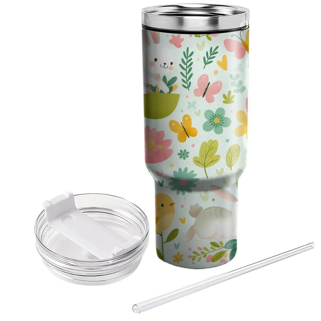 Spring Cheerful Critters  Tumbler Cups