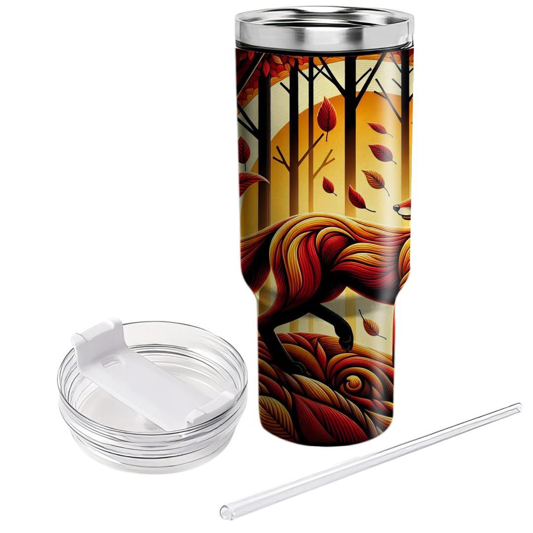 Dashing Fox Woodland  Tumblers With Lids