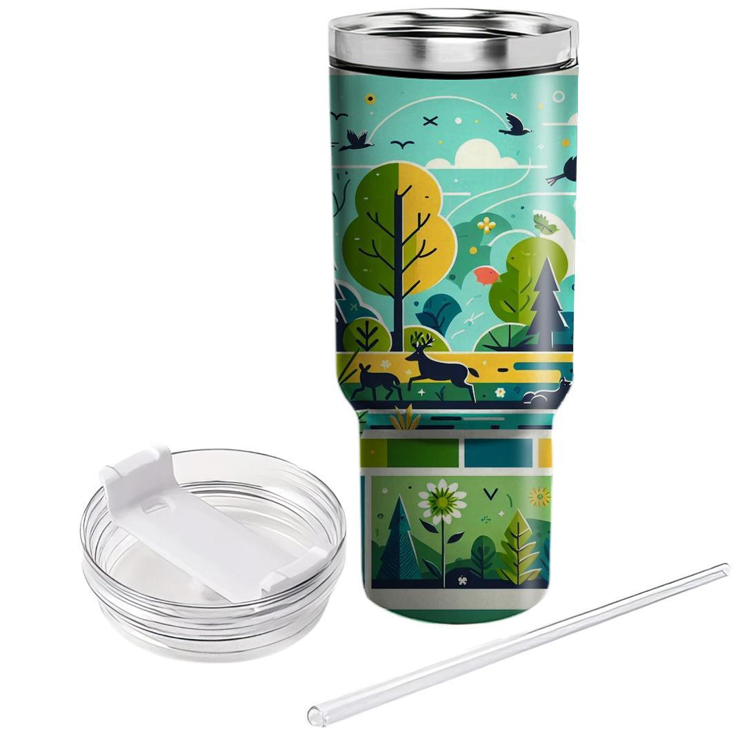 Groovy Nature Walk  Decorative Tumblers