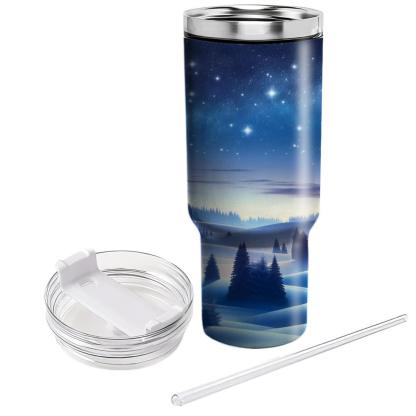 Frosty Winter Night  Travel Tumblers