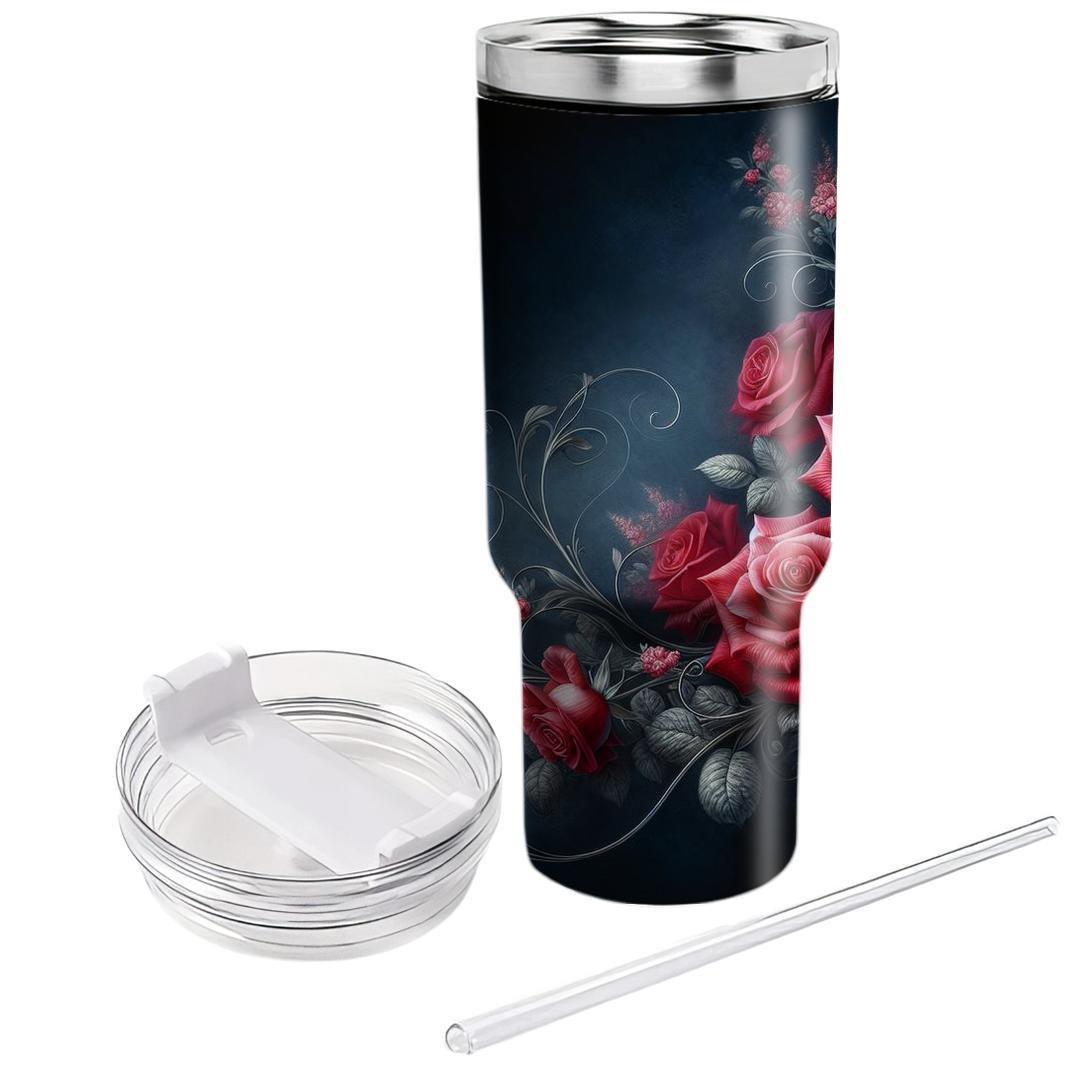 Enchanted Evening Rose  Unique Tumblers