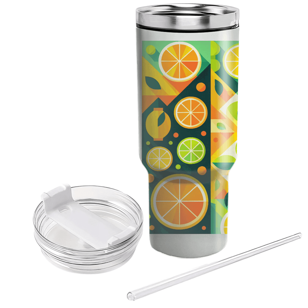 Citrus Slice Mosaic  Custom Tumblers