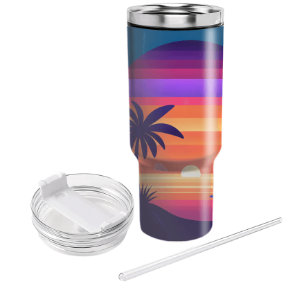 Colorful Sunset Palms  Tumblers For Gifts