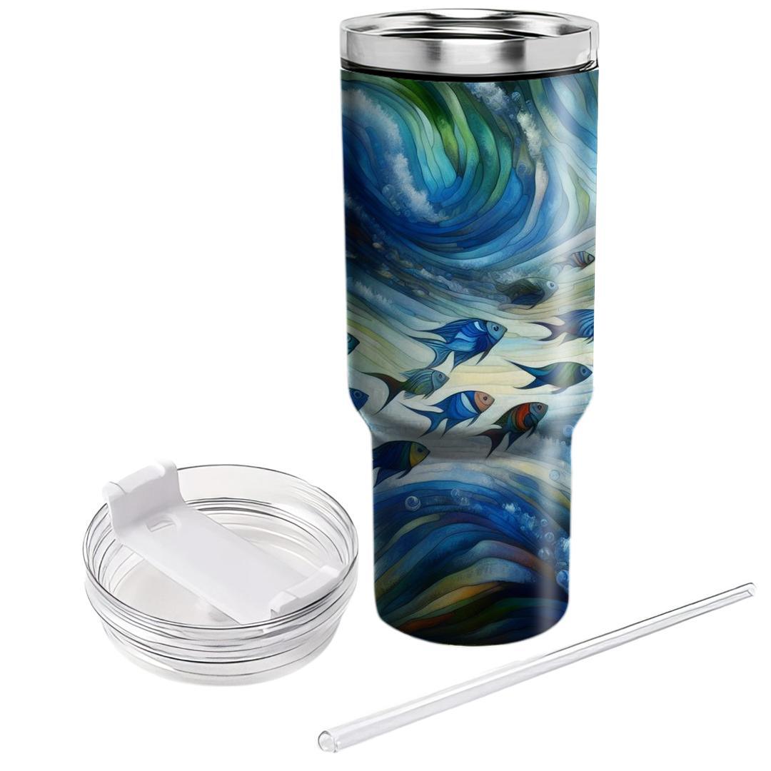 Kaleidoscope Fish  Travel Tumblers