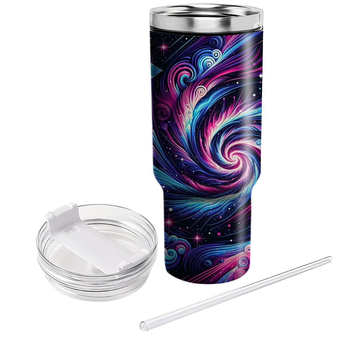 Cosmic Neon Burst  Unique Tumblers