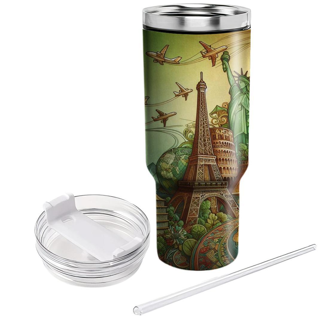 Wanderlust Spirit - World Tourism Day  Insulated Tumblers
