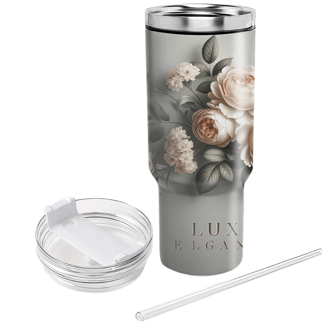 Luxe Floral Elegance  Travel Tumblers