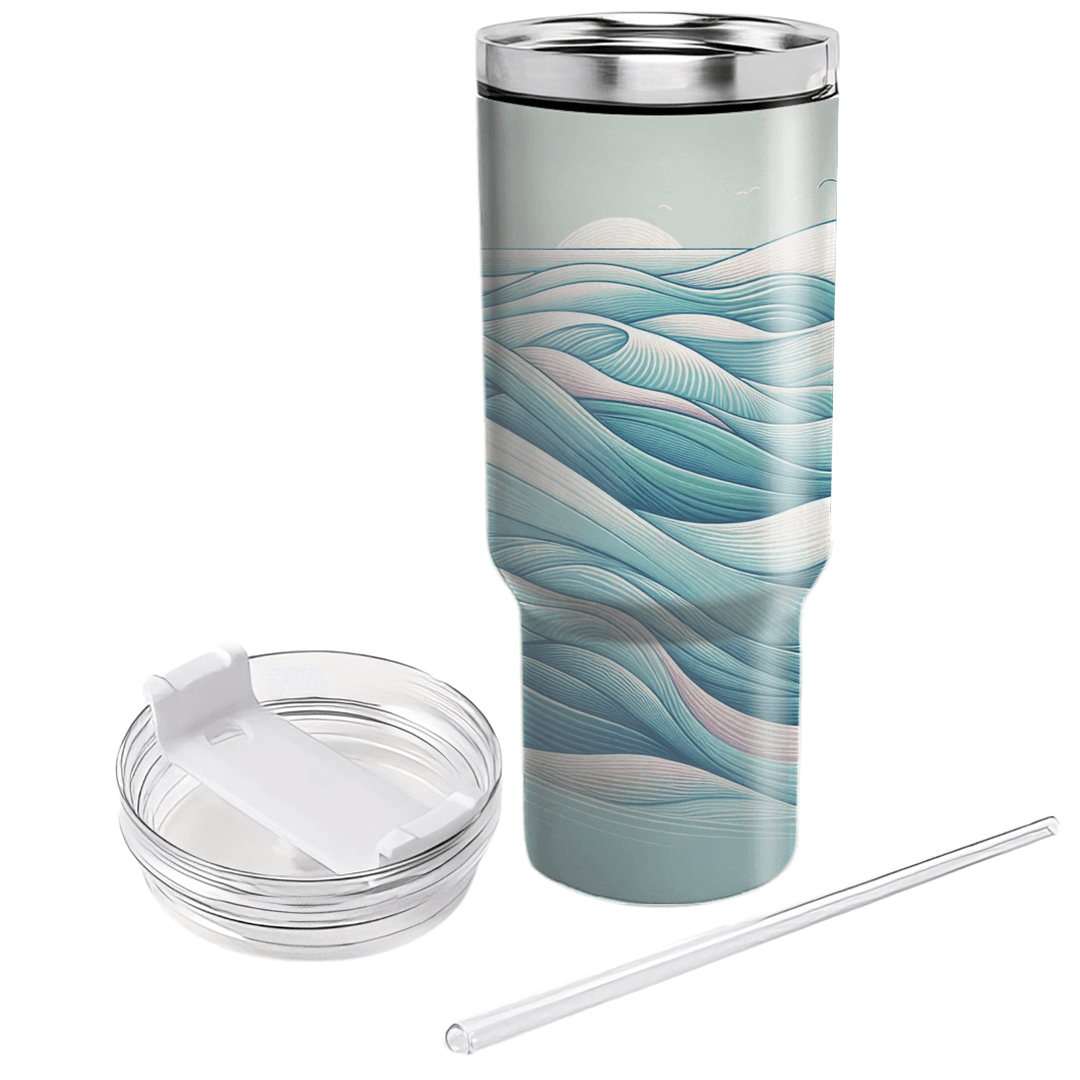 Mellow Mood Waves  Unique Tumblers