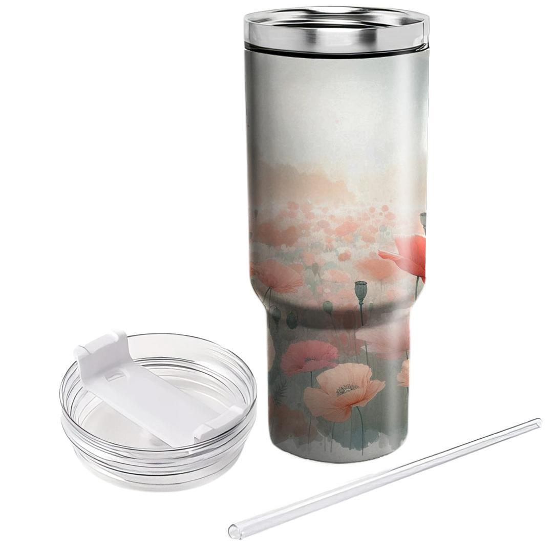 Ethereal Watercolor Poppies  Unique Tumblers