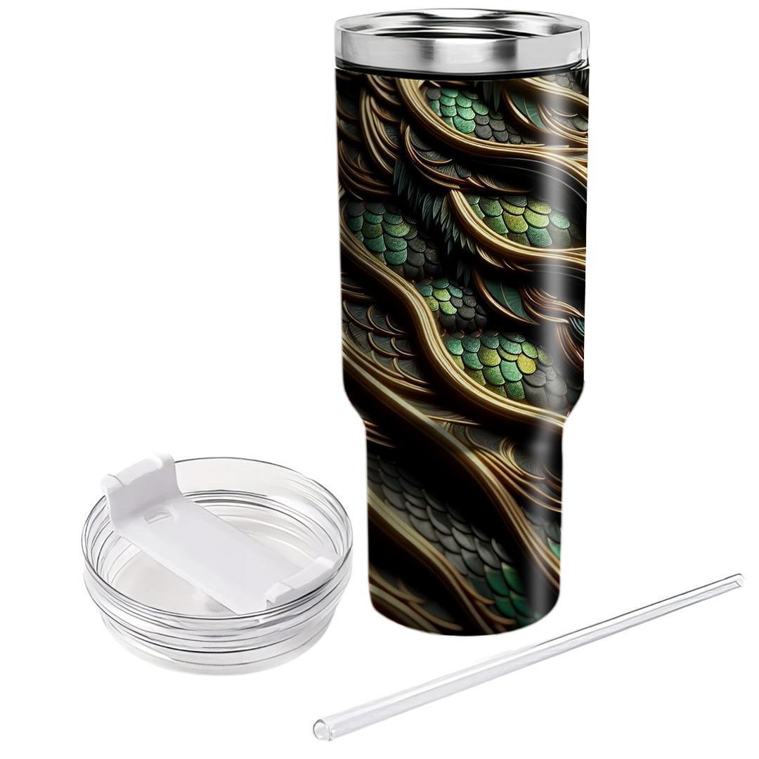Fierce Dragon Scales  Tumblers With Lids