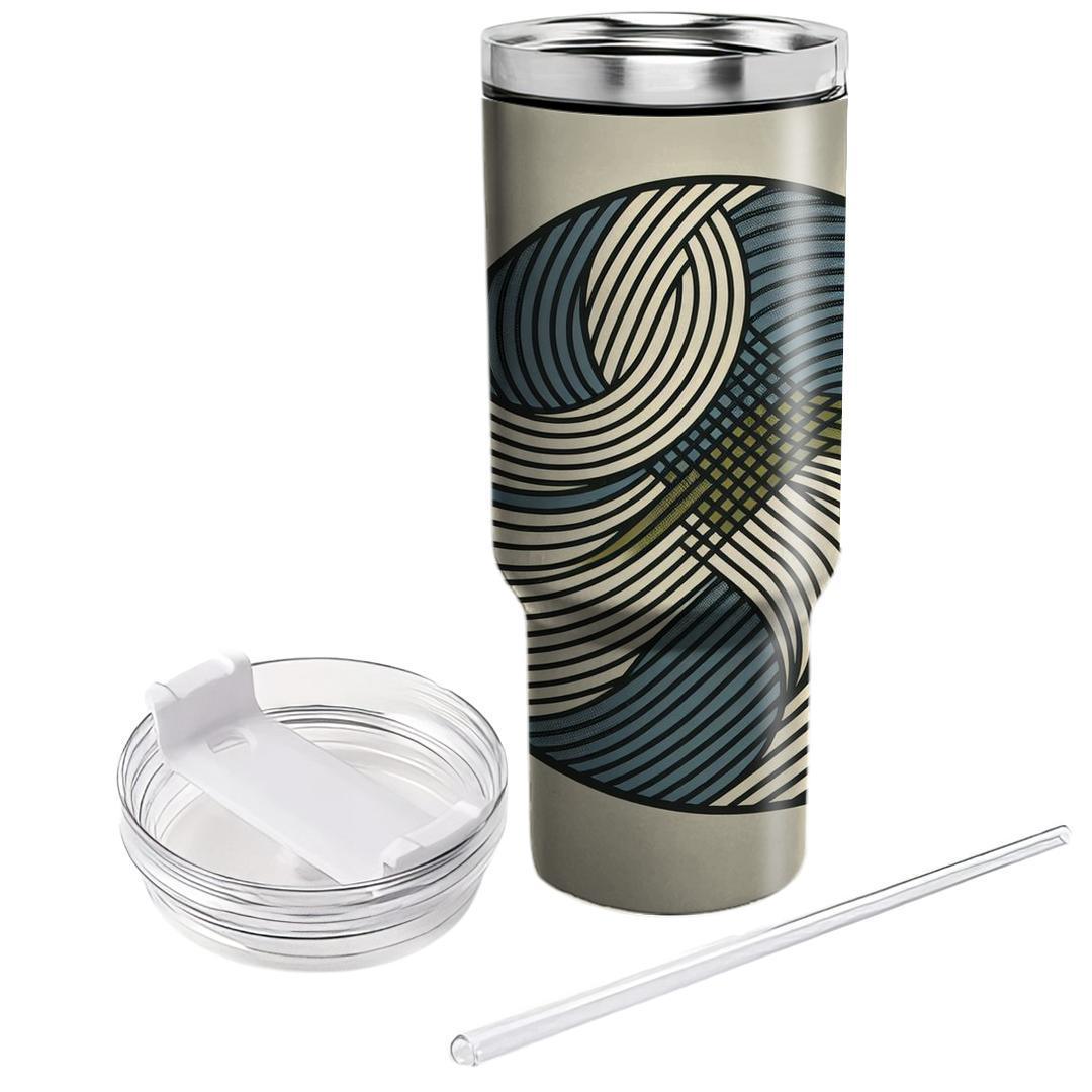 Retro Pinstripe  Travel Tumblers