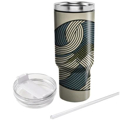 Retro Pinstripe  Travel Tumblers