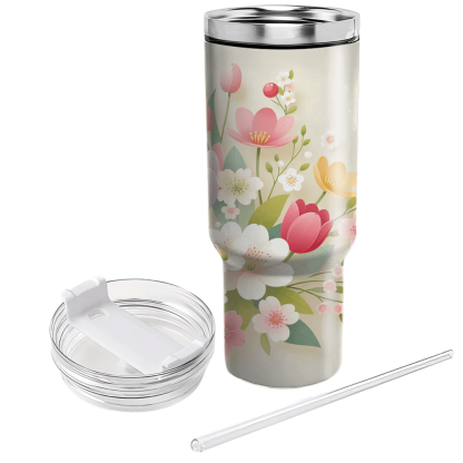 Charming Spring Blossoms  Unique Tumblers