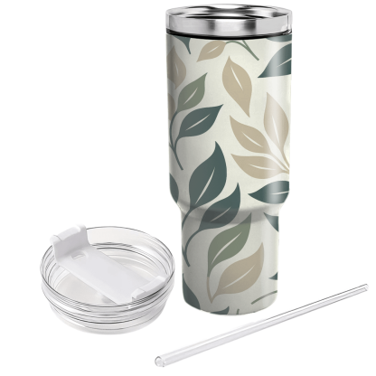 Elegant Leaf Silhouettes  Custom Tumblers