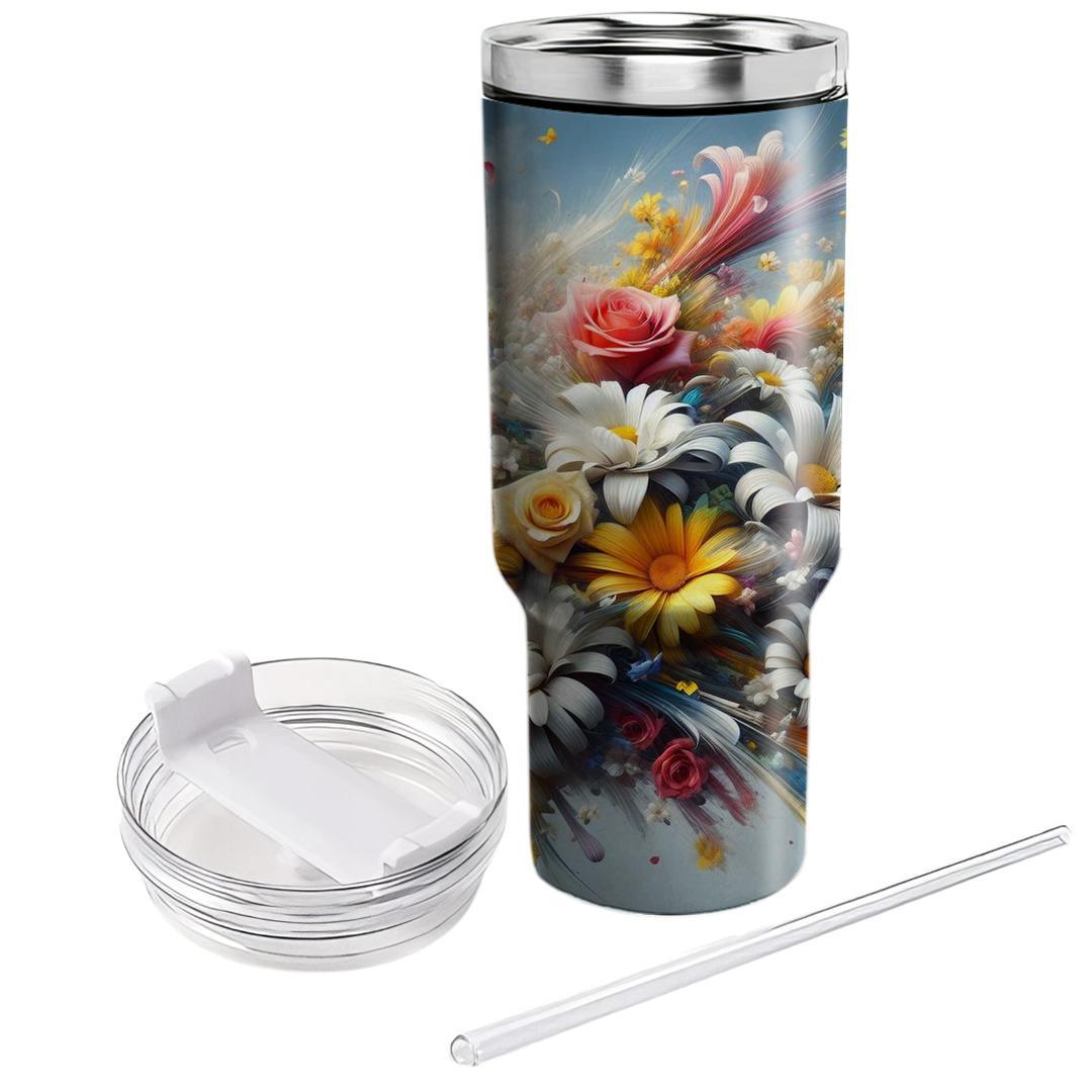 Floral Fantasy Whirl  Tumblers For Gifts