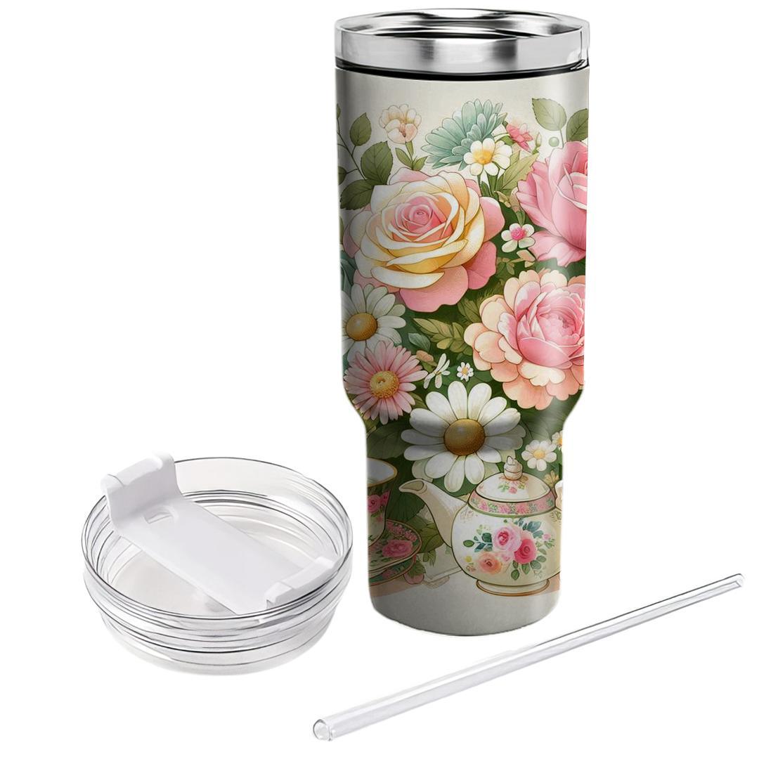 Blossoming Tea Party  Tumbler Cups
