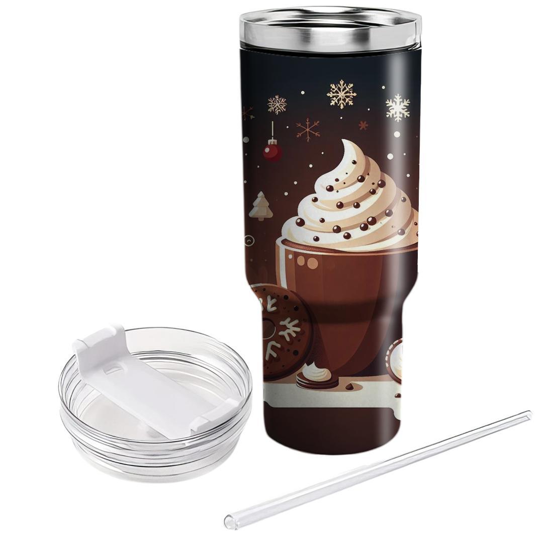 Winter Cocoa And Cookies  Tumbler Cups
