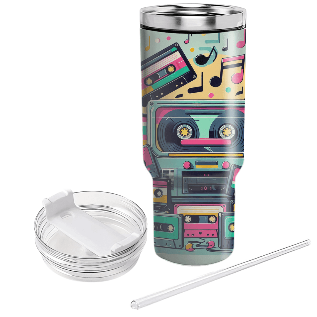 Retro Tape Player  Tumblers With Lids