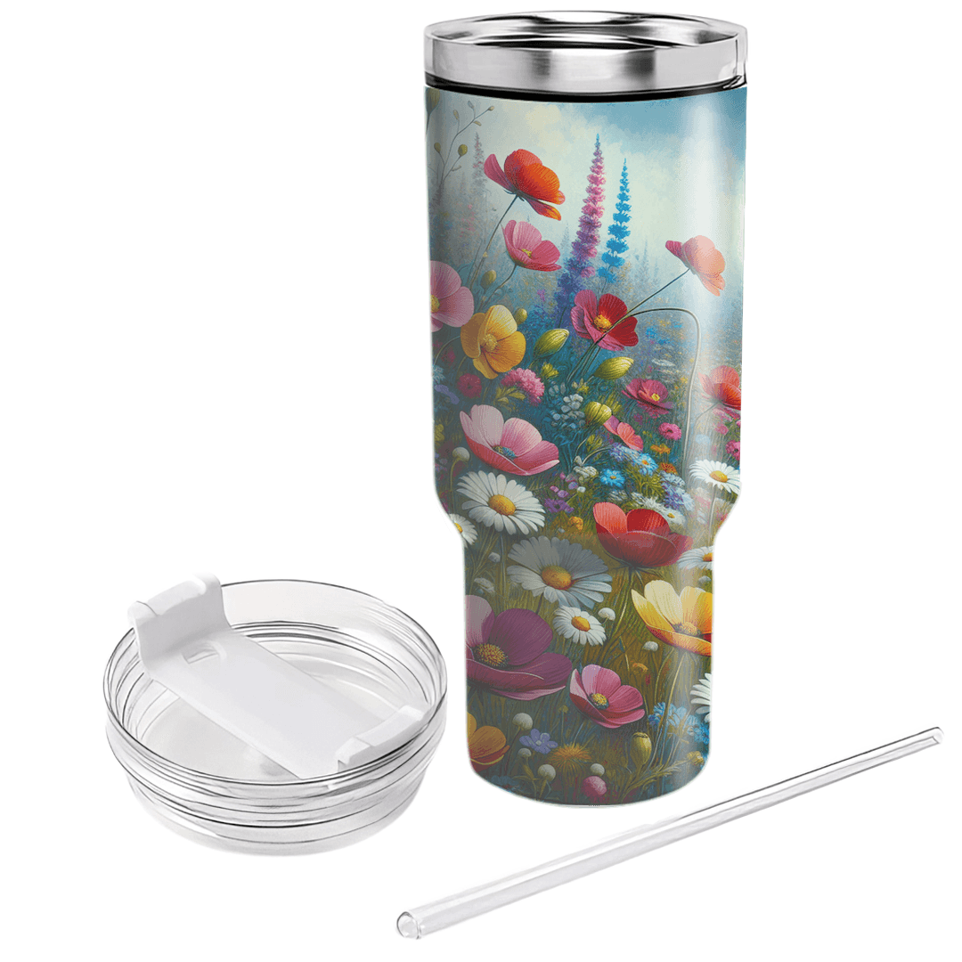 Spring Blooming Meadow  Personalized Tumblers