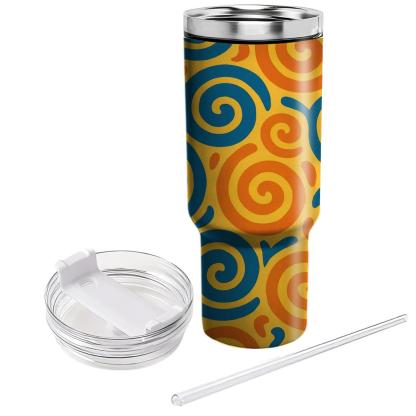 Circular Kaleidoscope Whirl Unique Tumblers