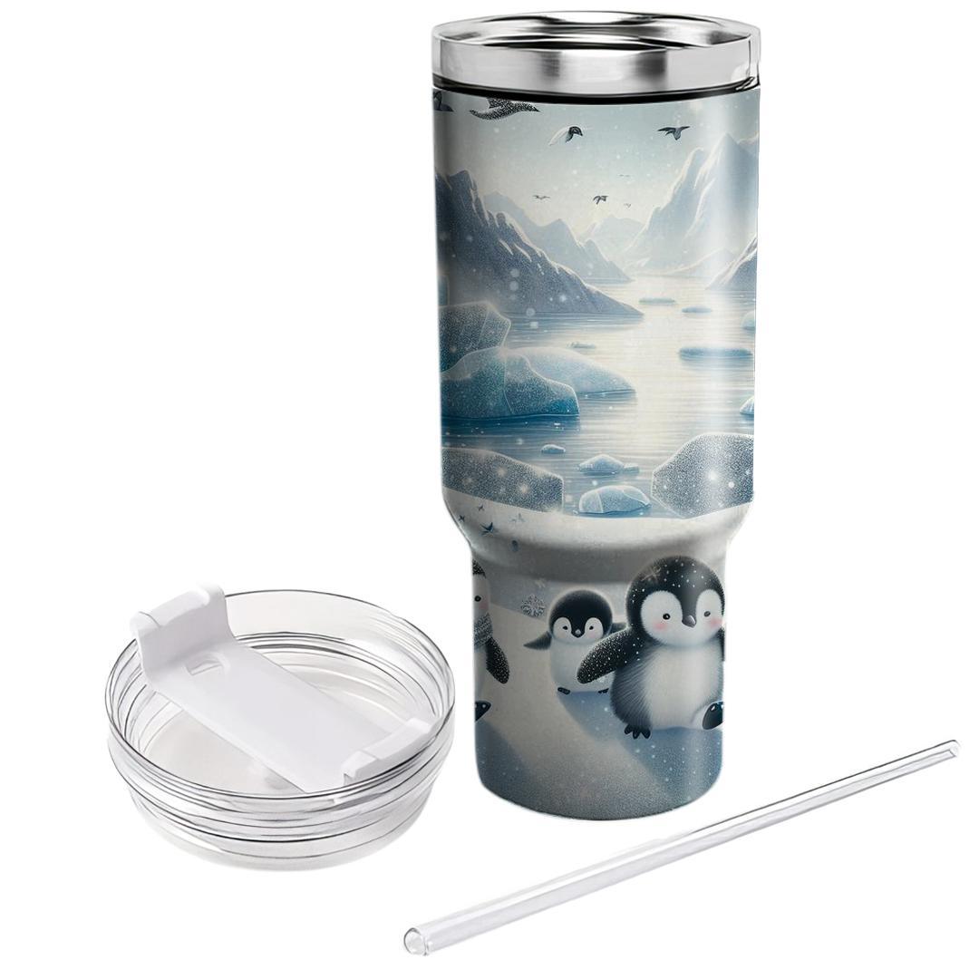 Enchanted Penguin Parade  Travel Tumblers