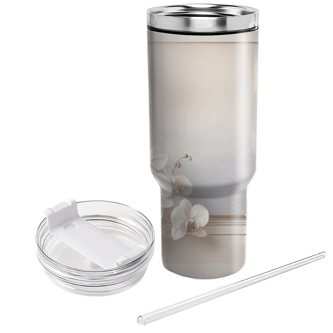 Elegant Orchid Oasis  Tumblers With Lids