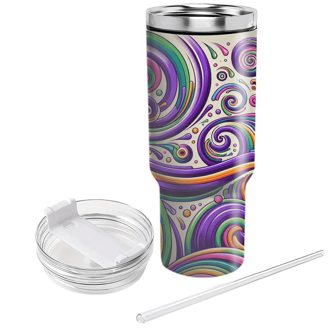 Funky Spirals  Tumbler Cups