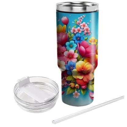 Spring Floral Fantasia  Tumbler Cups