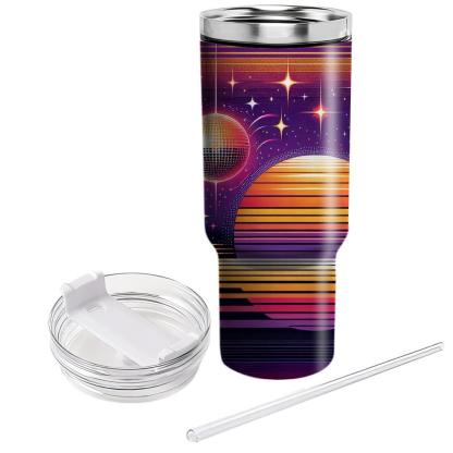 Disco Sunset Glow  Travel Tumblers