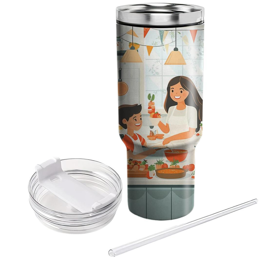 Mom’s Kitchen Chronicles: A Family Cooking Day Unique Tumblers