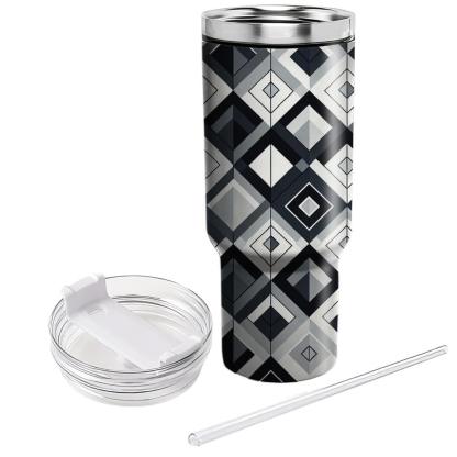 Abstract Diamond Grid  Insulated Tumblers