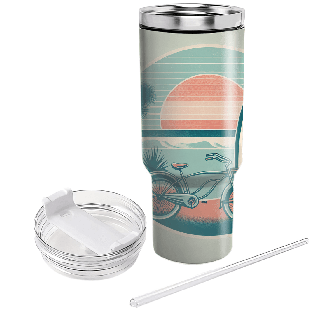 Retro Beach Cruiser  Custom Tumblers