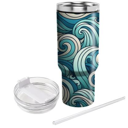 Oceanic Wave Elegance  Tumblers For Gifts