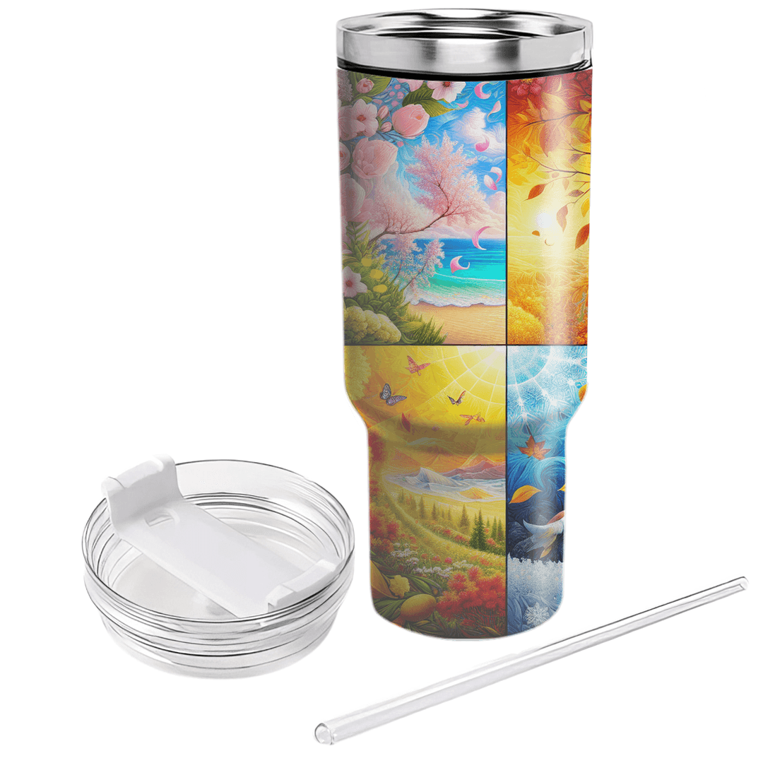 Seasonal Bliss  Unique Tumblers