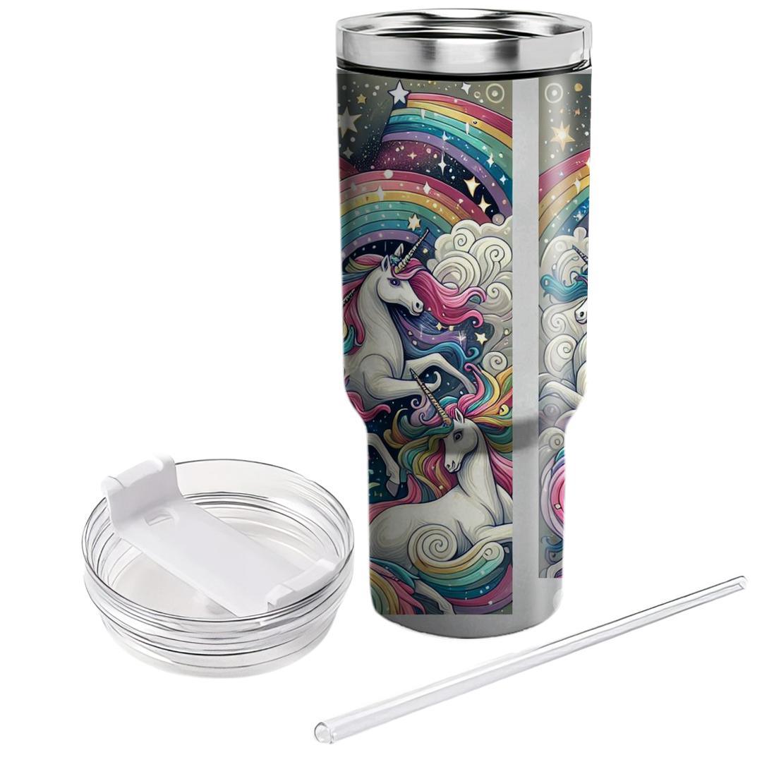 Charming Whimsical Unicorns  Custom Tumblers