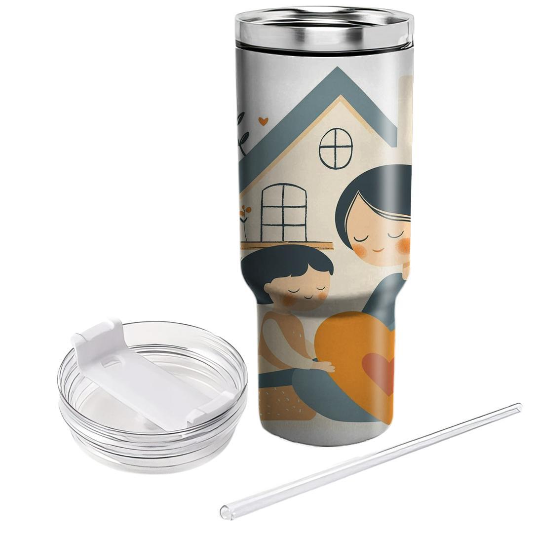 The Heartbeat Of Home: A Mother’s Love As Your Anchor Tumblers With Lids