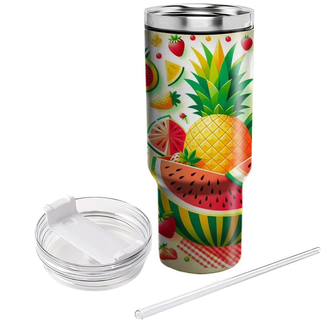 Cheery Fruit Fiesta  Tumbler Cups